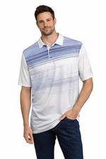 PGA TOUR Pro Series Polo Shirt Men  s Small Blue Athletic Fit Golf Performance