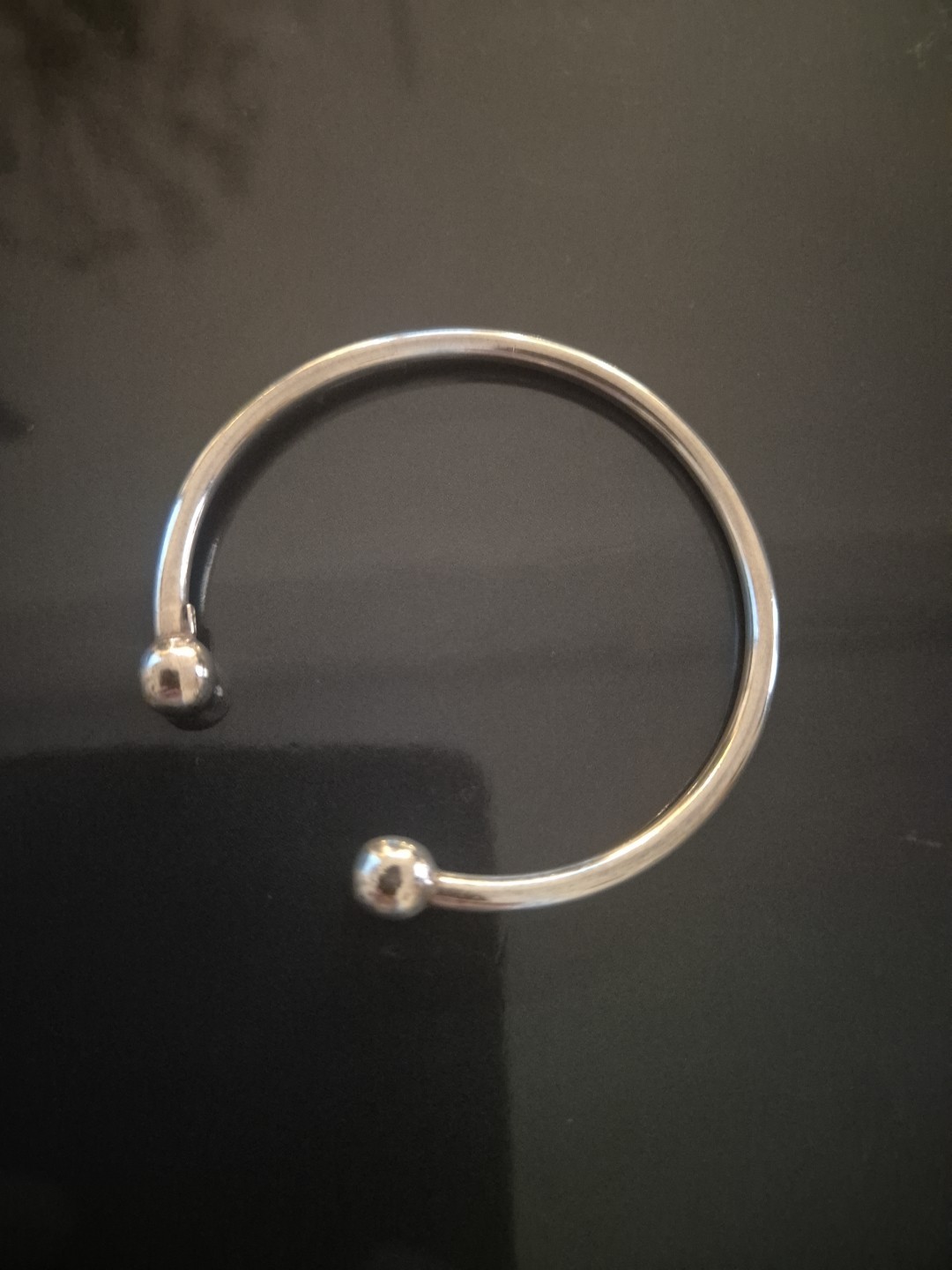 925 Silver Torque Cuff Bangle - image 2