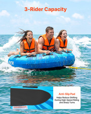 Towable Tubes for Boating, Padded Handles  Safety Valve