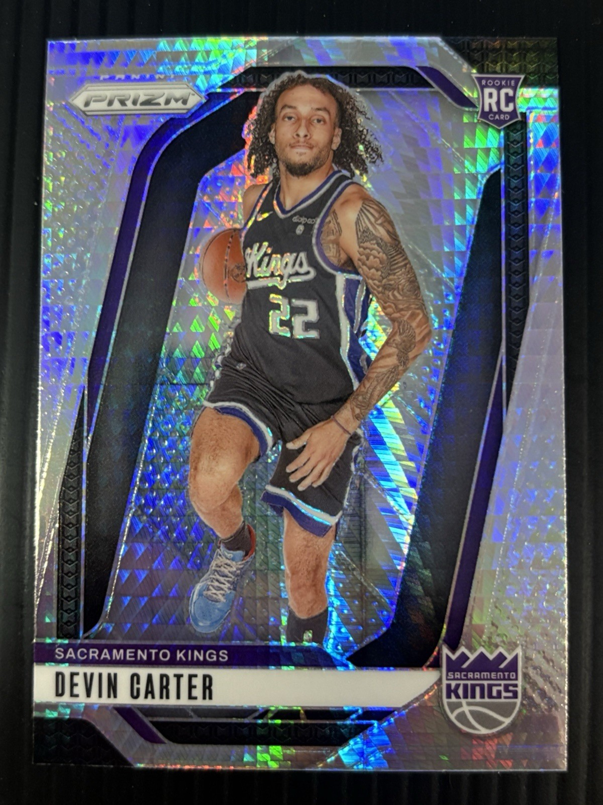 Devin Carter 2024-25 Panini Prizm Rookie Hyper RC Kings #231