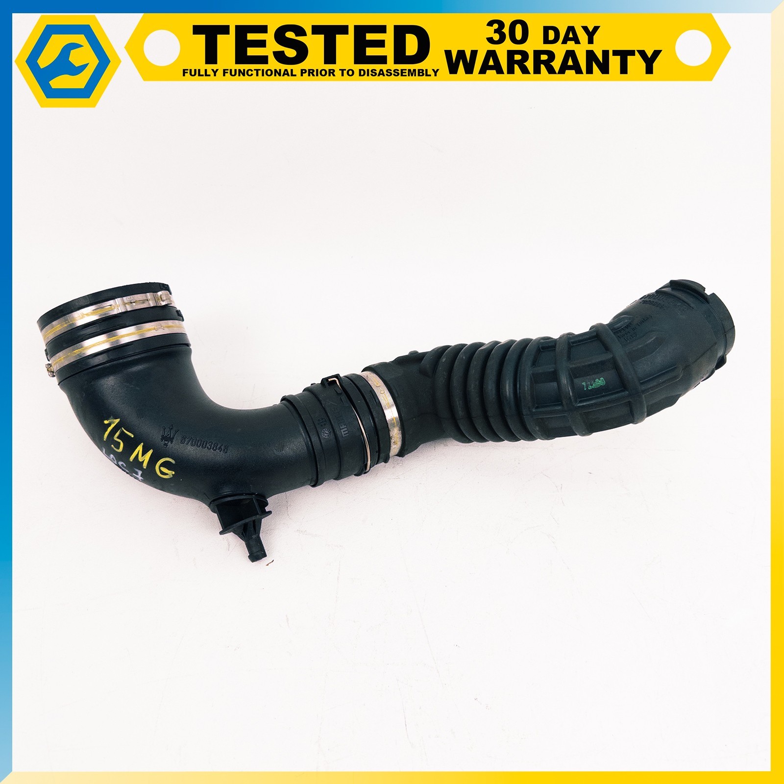 14-24 MASERATI GHIBLI QUATTROPORTE 3.0L LEFT CLEAN AIR INTAKE PIPE HOSE OEM
