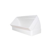 Flachkanal Bogen 45° PVC (Vertikal) 204X60 Mm - Winkel KniestüCk LüFtungskanal