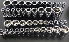 New Craftsman 44pc 14 Shallowdeep 6-point Socket Set Sae Metric Chrome 6pt New Craftsman 44pc 14 Shallowdeep 6-point Socket Set Sae Metric Chrome 6pt