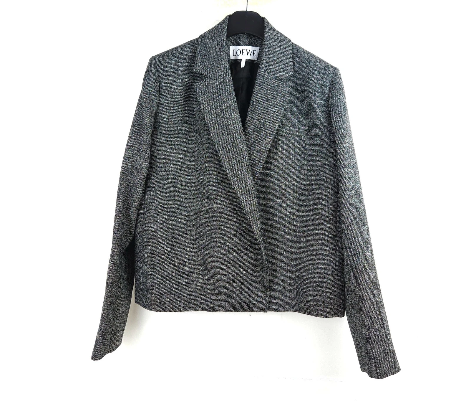 Giacca blazer Loewe asimmetrica in lana ritagliata 9757 135941056