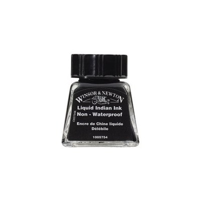 Winsor & Newton 14ml Indian Ink Artist Drawing Ink Water-based Brush or Dip Pen
