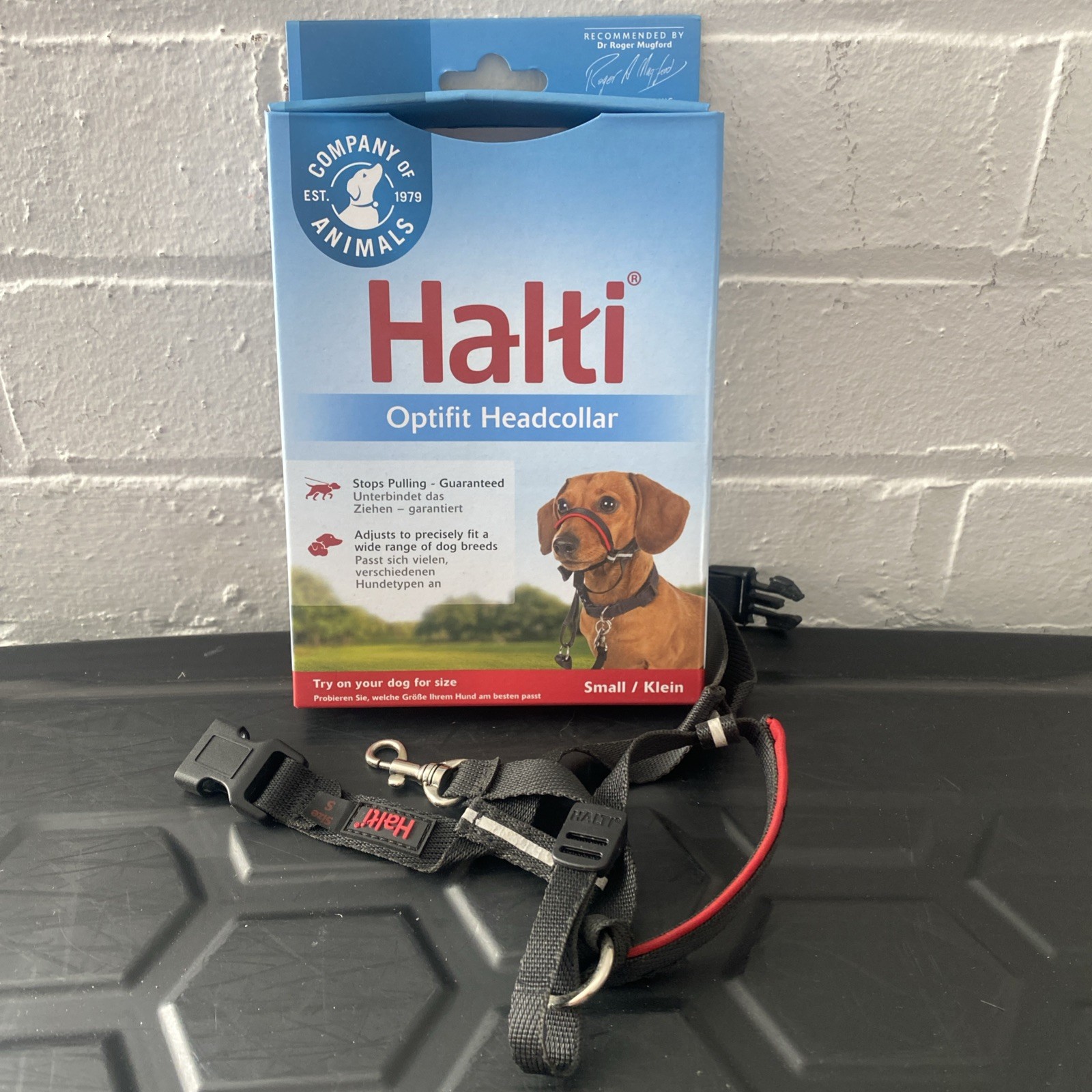 Halti OPTIFIT Dog Headcollar Stops Pulling Size Small NEW Head Harness Black