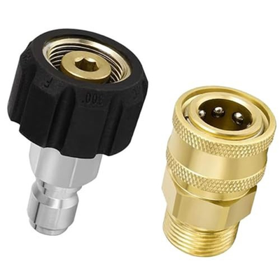 #ad High Pressure Washer Adapter Kit 2 PCS M2214 with Quick Connect Hose Fittings $17.66