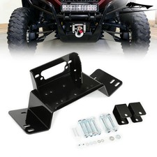 Black Heavy-Duty Steel Winch Mount Plate For ...