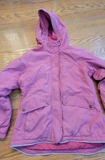 Lands  End Kids Squall 3 In 1 Waterproof Insulated Parka Pink Sz 14 Ski Jacket