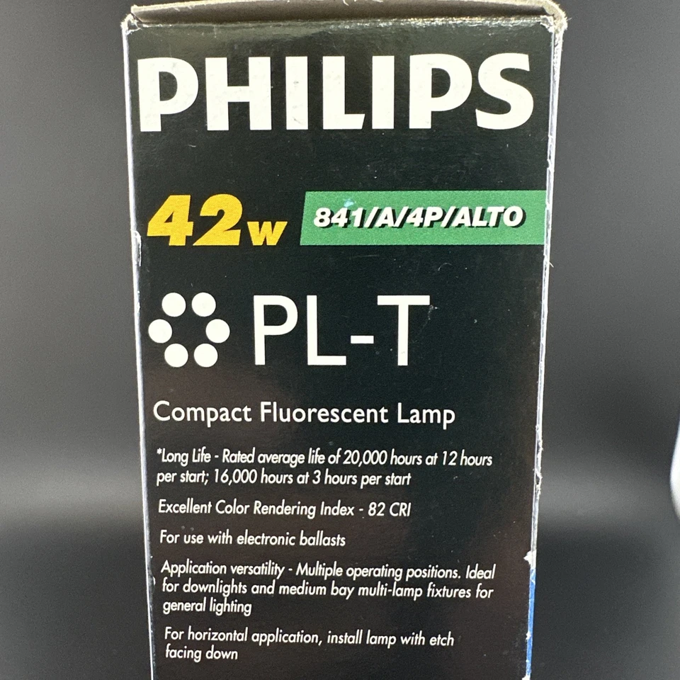 Philips 42W 841/A/4P/ALTO -PL-T Compact Fluorescent  Lamp / Bulb / 7 PACK - Image 2 of 4