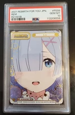 ReBirth For You TCG Japanese ReZero Rem #P008 NBP PSA 10