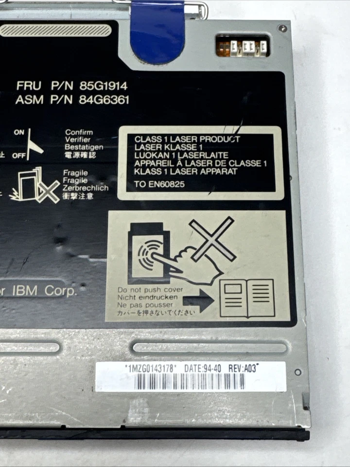 VINTAGE IBM TEAC CD-40 E-000-U CDROM cd rom drive for laptop Untested - Image 4 of 4