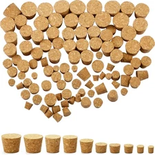 Jetec 100 Pack Assorted Cork Stoppers Wine Bottle Cork Stoppers Different Sizes