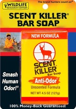 Wildlife Research Center Scent Killer Bar Soap Unscented Anti-Odor 4.5 oz