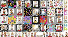 Sewing Ladies Sew Theme Fabric TRIMMED 23"X44" Panel Loralie Designs Cotton