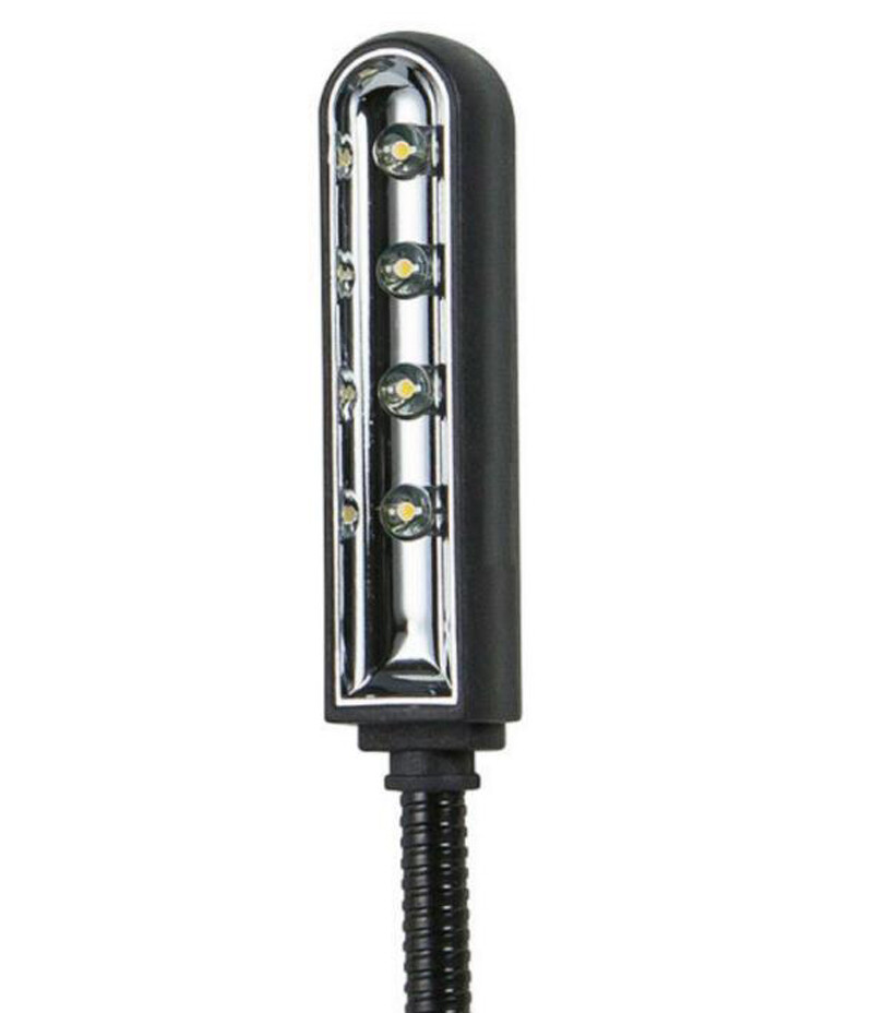 22" inch Flexible Gooseneck 4 LED DJ Mixer Light Lamp for BNC Port