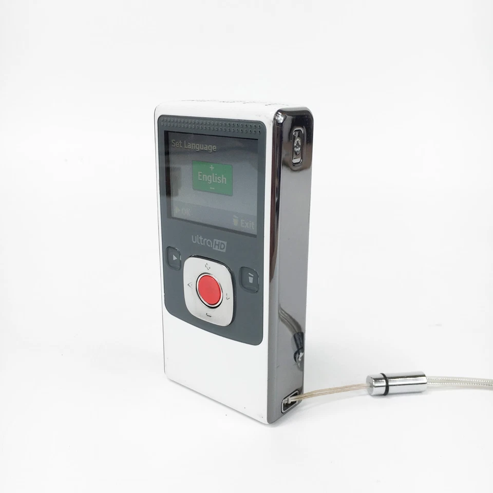 Flip Video Ultra High Definition Camcorder With 8GB Memory - White U2120B-UK - Image 3 of 4