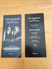 TIM MCGRAW AND FAITH HILL LAS VEGAS FLYER THE VENETIAN 