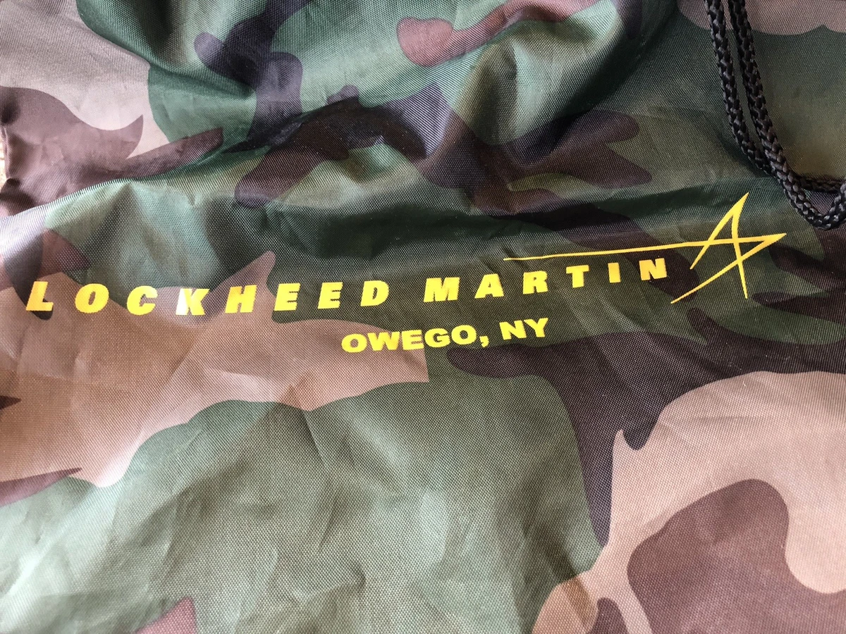 Lockheed Martin Owego NY New York Army Military Fatigue Backpack Tote Bag