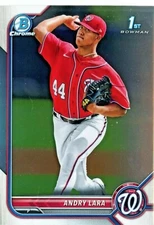 2022 Bowman Chrome Prospects Andry Lara Washington Nationals #BCP-70 1st Bowman