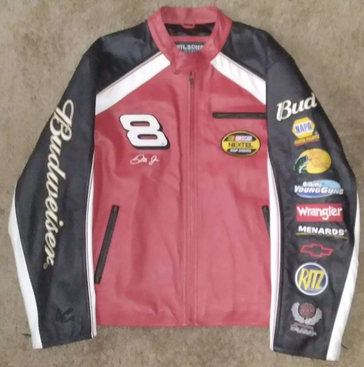 Wilson leather dale earnhardt jr jacket top