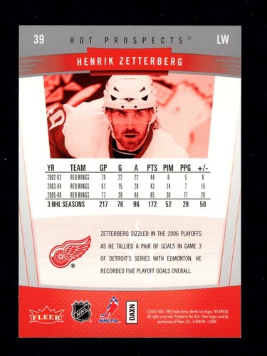 2006-07 Fleer Hot Prospects Base Hockey Cards You Pick #1 - 100 - Picture 77 of 189
