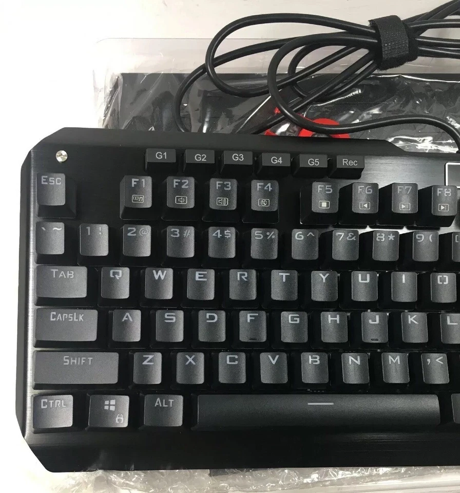 Redragon K555-R INDRAH Rainbow LED Backlit Mechanical Gaming Keyboard Black - Image 4 of 4