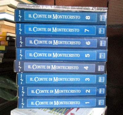 SERIE TV IL CONTE DI MONTECRISTO (COFANETTO CON 8 VHS)-ANDREA GIORDANA-RAI TRADE
