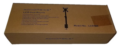 Monoprice LCD Monitor Desk Mount LCD 500 5400 w/Tilt Action +Hardware NEW Sealed