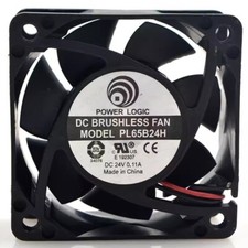 POWER LOGIC PL65B24H 6025 24V 0.11A 2-Wire Cooling Fan