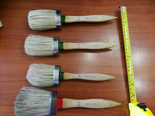 Set Pennelli Nuovi Vintage Mai Usati Pura Setola - 第 6/9 張圖片