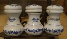 G° HENNEBERG Ilmenau ZWIEBELMUSTER 1 PORZELLAN - GEWÜRZSTREUER Ihrer Wahl 9xda