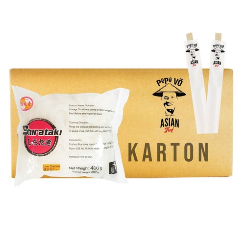 City Aroma Shirataki Nudeln (Udon Nudeln form) 20x200g Konjak Nudeln Konjac nood - Bild 2 von 2
