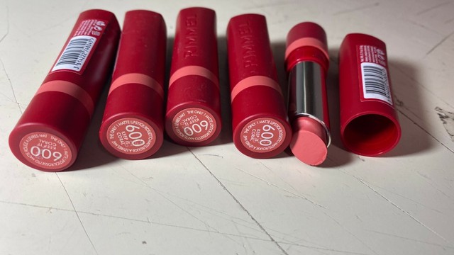Lot Of 5 Rimmel London The Only One Lipstick 600 Keep It Coral