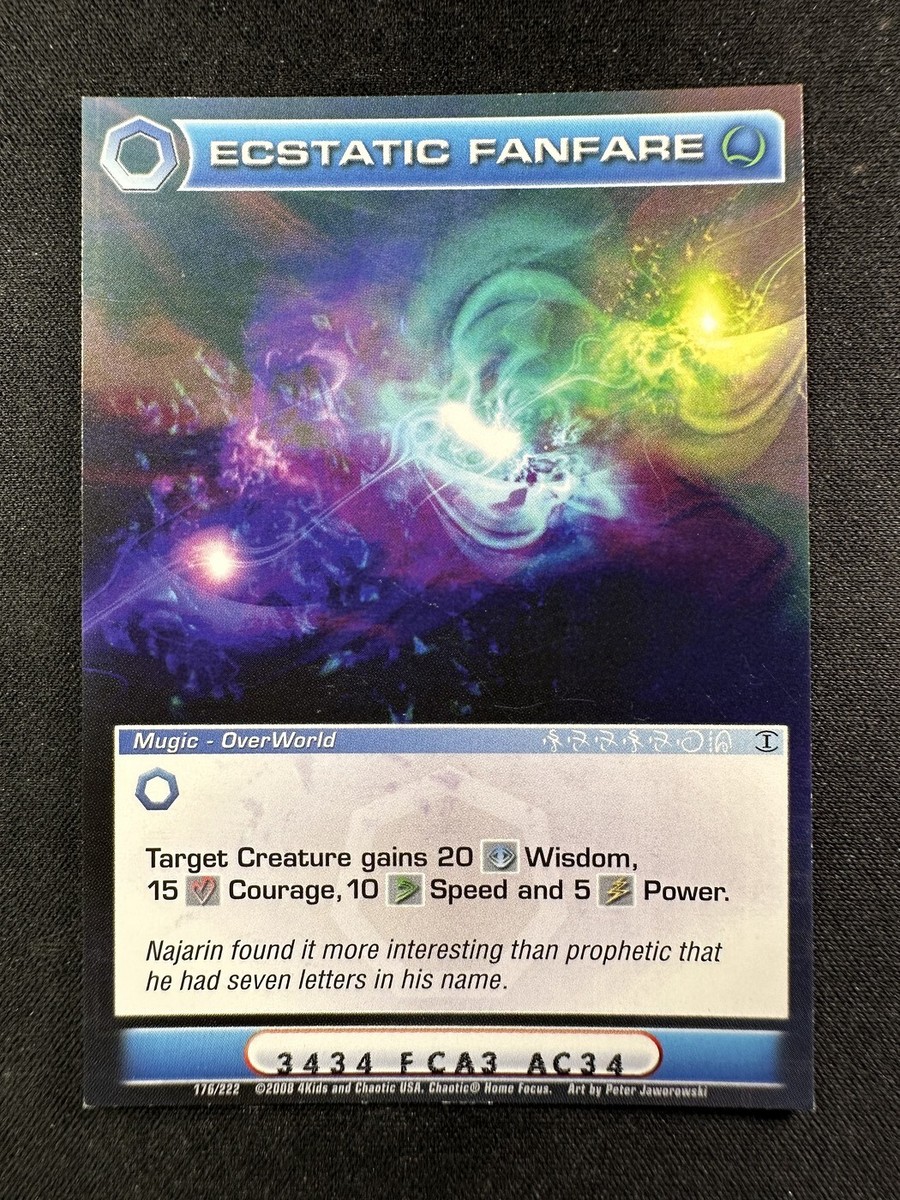 Chaotic Square Cut Ecstatic Fanfare 176/222 BTD 1st Edition