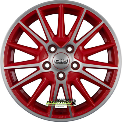 CMS C23 diamond red gloss 6.5x16 ET54 - LK5/112 ML66.5 Felge Alu