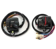 Handlebar Switch Assemblies - Left & Right - Yamaha RD400 - 1976-1979
