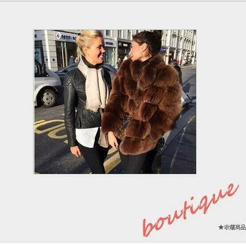 Women's Stand Collar Faux Fur Coat Mid Long Furry Casual Parka coat - Bild 34 von 38