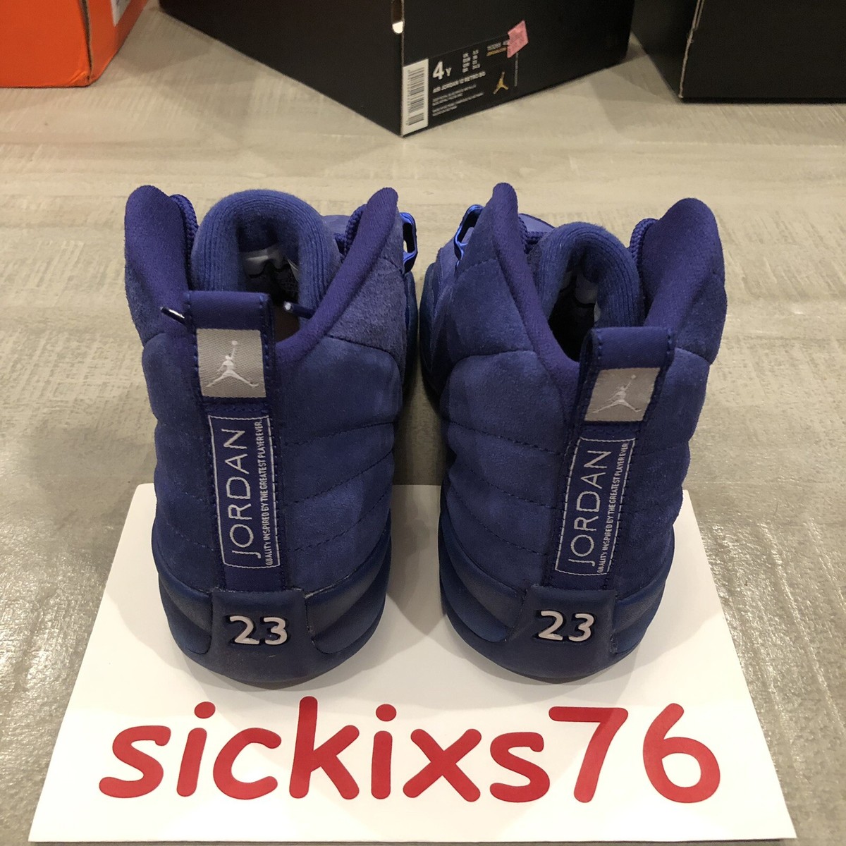 Nike Air Jordan 12 Retro BG 'Deep Royal' Size 4Y-5.5Y/WMN'S 5.5-7