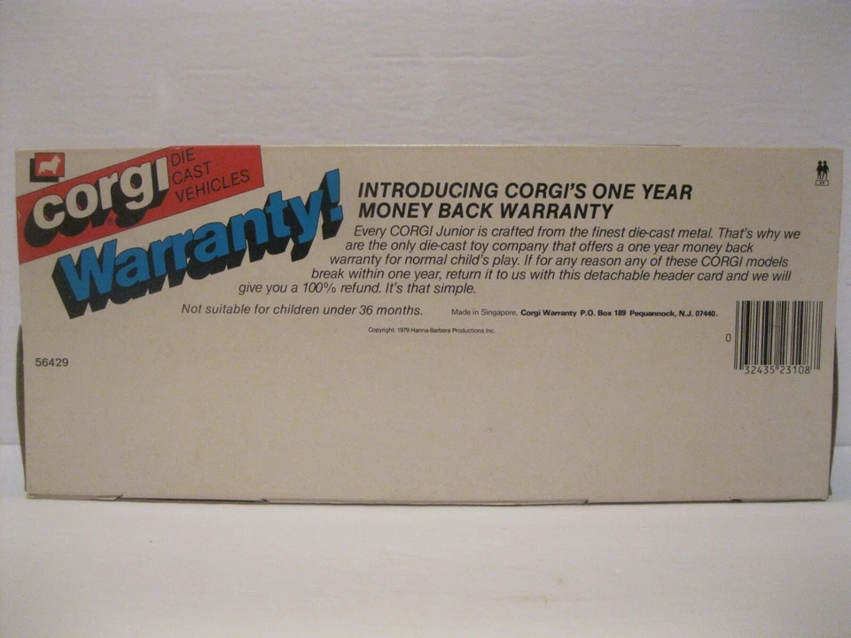 Nuevo en Caja 1982 Corgi Juniors Scooby Doo & Friends 3108 Set de Regalo Picapiedra Foto 3 de 4