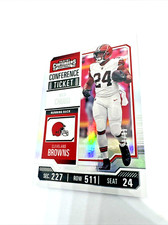 2023 Contenders Nick Chubb Conference Finals Ticket #/99 Cleveland Browns