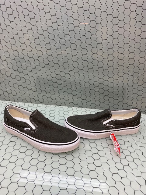 vans glacier grey leather slip ons