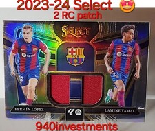 2023-24 Select La Liga Lamine Yamal/Fermin Lopez RC Dual Patch Silver Prizm ⚽️⭐️