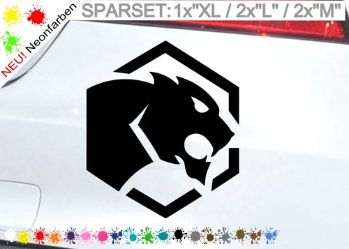 Aufkleber Leopard Puma Tiger Sechseck Silhouette Raubtier Tattoo Panther Sticker - Bild 2 von 110