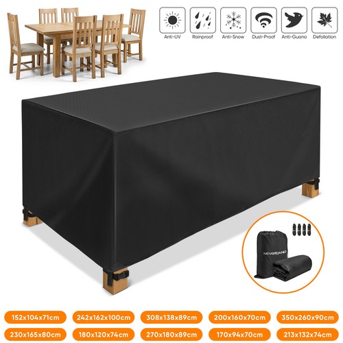 Heavy Duty Garden Patio Furniture Cover Waterproof Outdoor Black