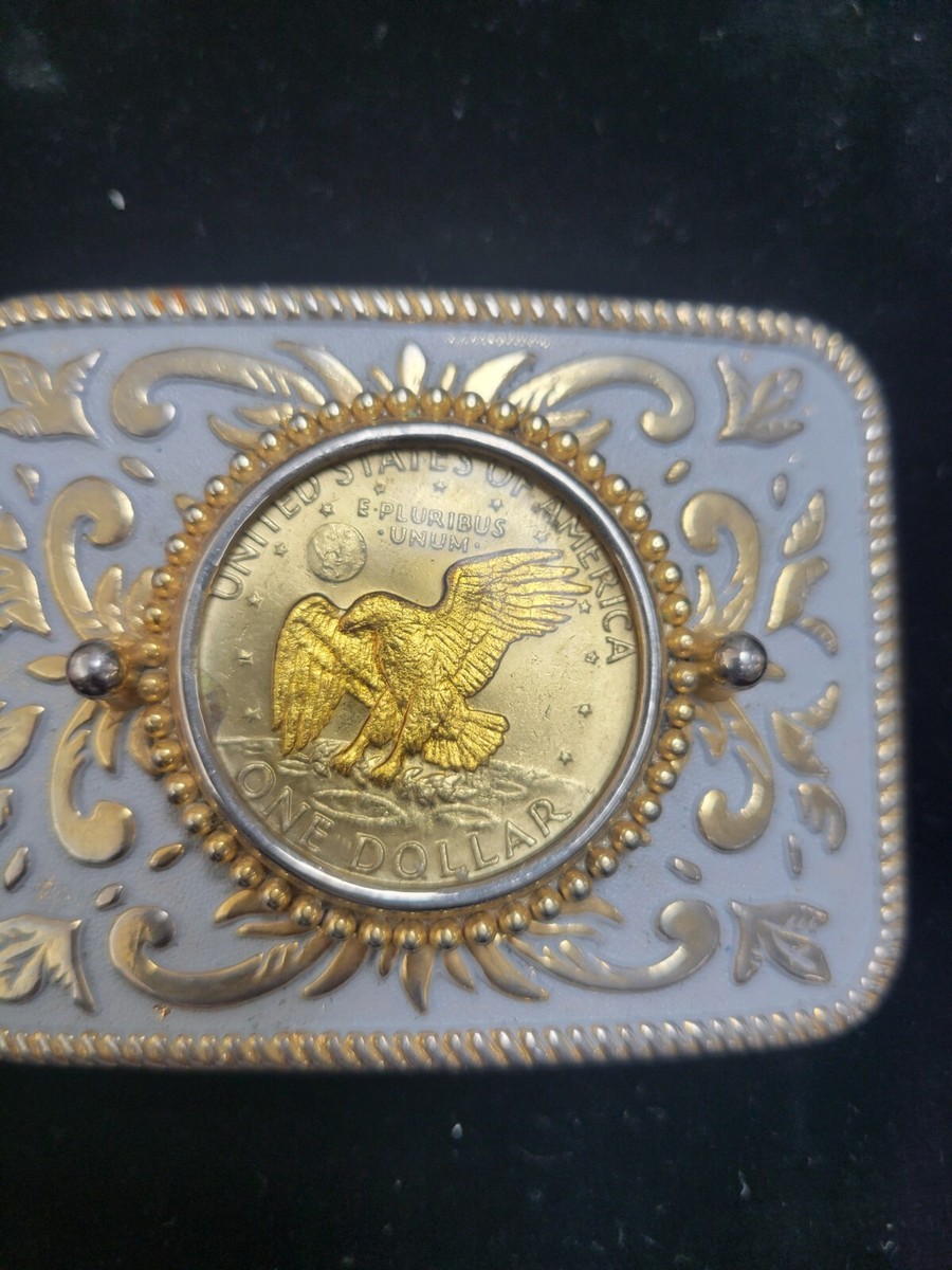 Cool Ike Dollar MAFCO belt bucklevery nice.gold plated