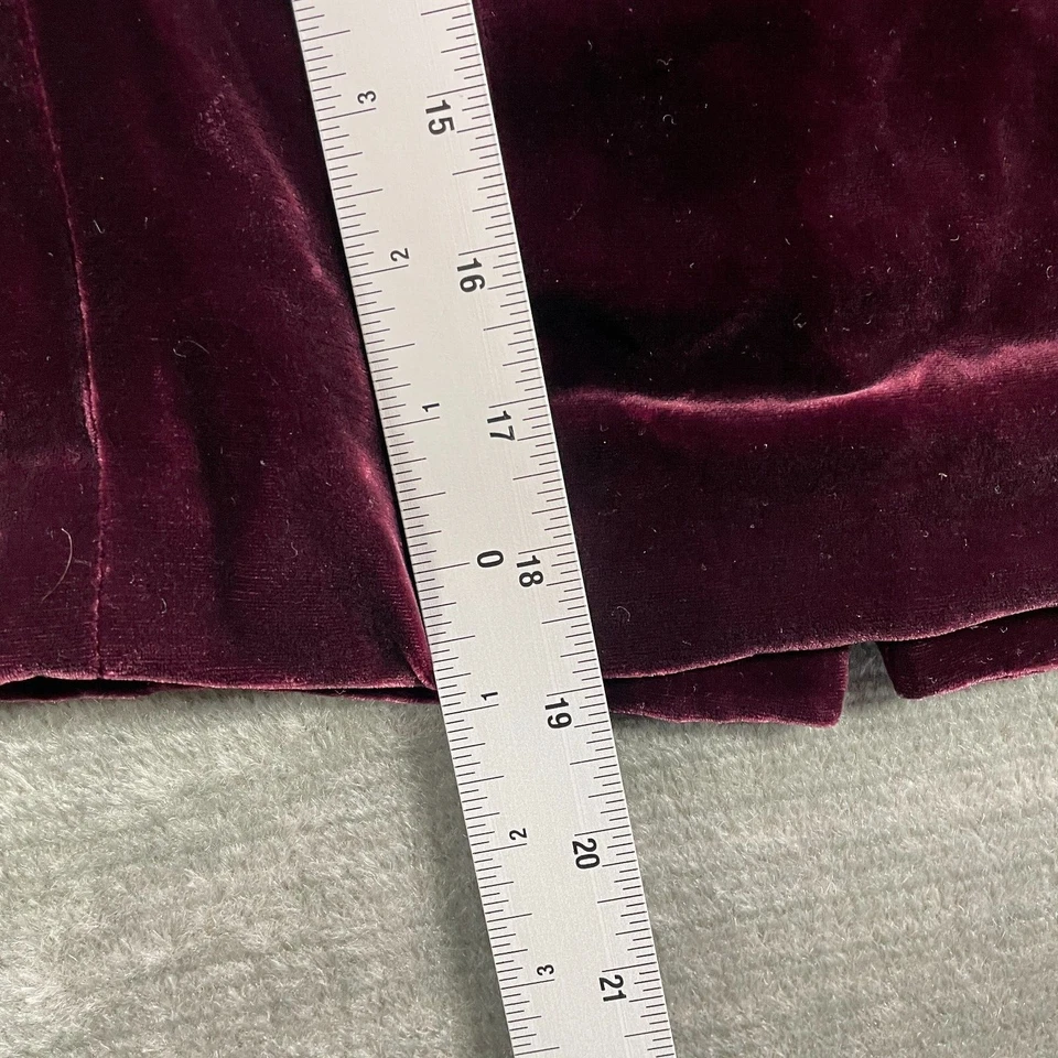 Ralph Ralph Lauren Chaleco Mujer M Púrpura Terciopelo Lentejuelas Cuello Simulado Y2K Grunge Indie Foto 4 de 4