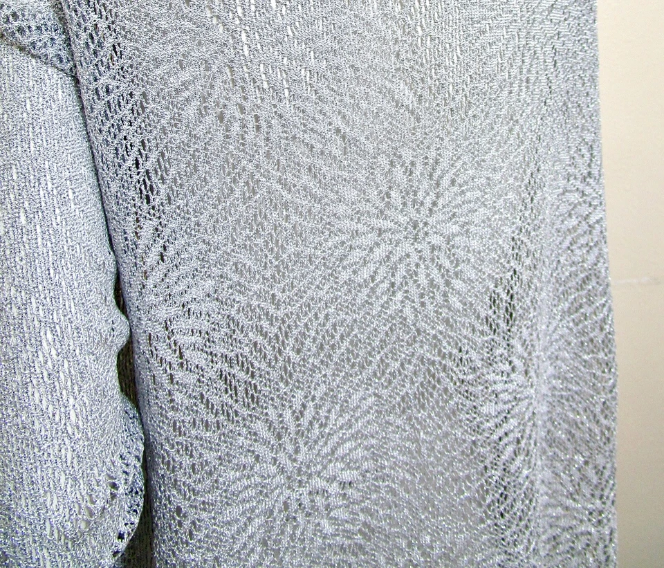 Винтажный SL моды 80-х маленький милый серебряный металлический свитер вязаный качели кардиган PS - Изображение 3 из 4