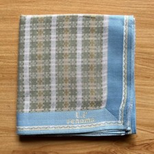 HANDKERCHIEF ART PLAIDS  CHECKS PLAIN MEN'S POCKET SQUARE COTTON 18" B0600
