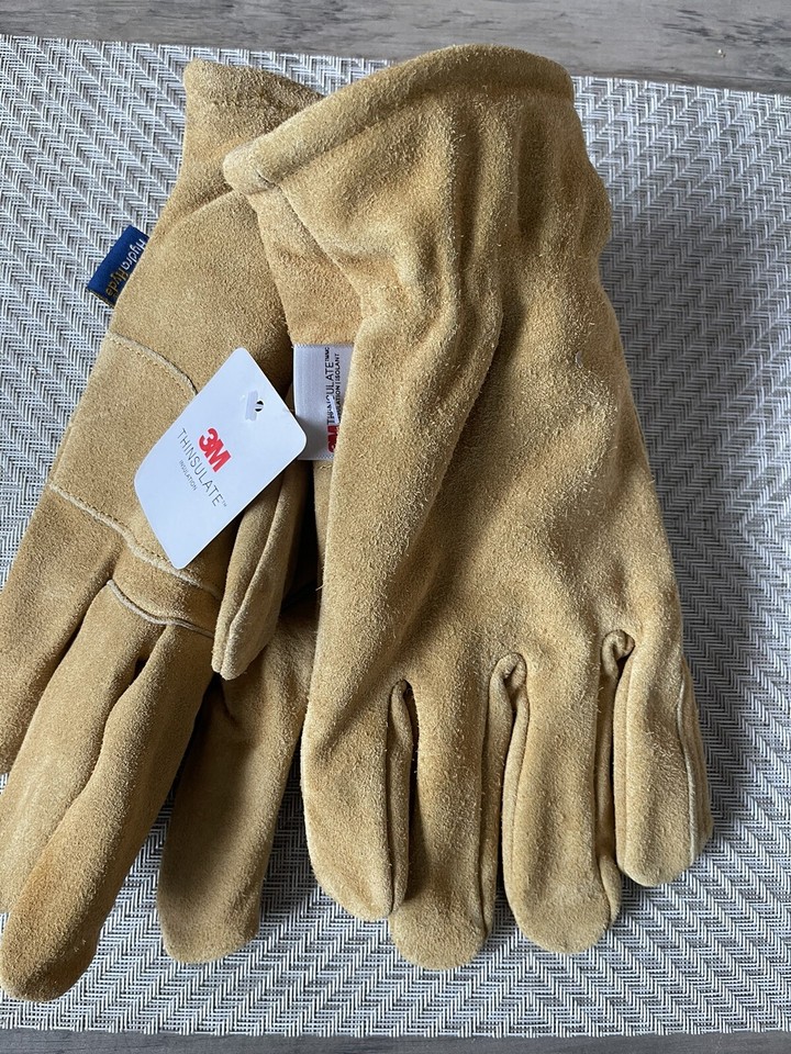Wells Lamont Men's HydraHyde Leather Winter Work Gloves WaterResistant